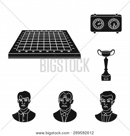 Isolated Object Of Club And Target Logo. Collection Of Club And Game Vector Icon For Stock.