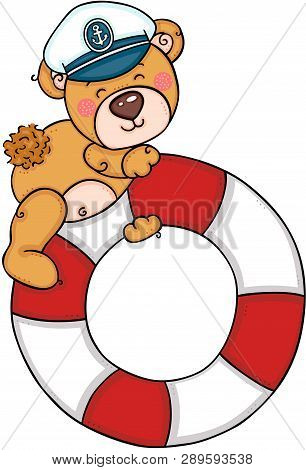 Sailor Teddy Bear With Help Save Life Float
