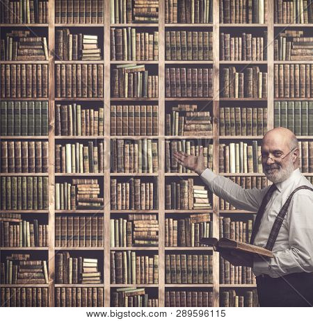 Professor In The Library