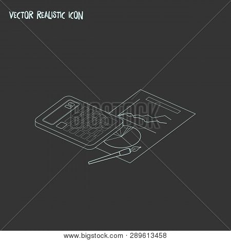 Accounting Icon Line Element. Vector Illustration Of Accounting Icon Line Isolated On Clean Backgrou
