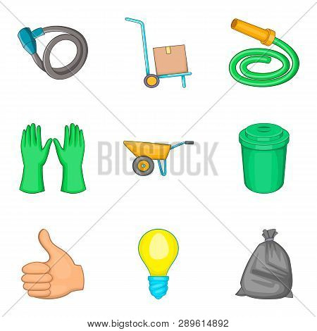 Repaint Icons Set. Cartoon Set Of 9 Repaint Icons For Web Isolated On White Background