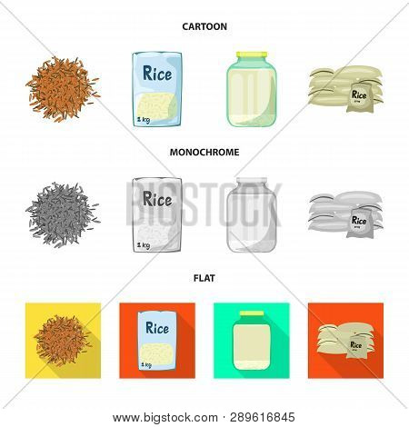 Vector Design Of Crop And Ecological Icon. Set Of Crop And Cooking Vector Icon For Stock.