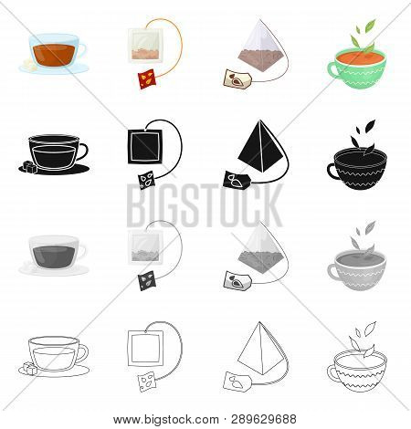 Vector Design Of Healthy And Floral  Symbol. Set Of Healthy And Gradient Vector Icon For Stock.