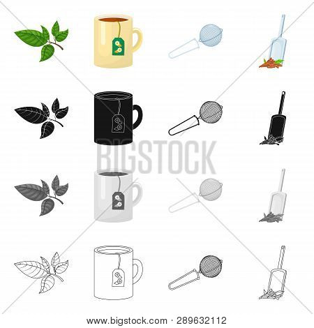 Vector Illustration Of Healthy And Floral  Icon. Set Of Healthy And Gradient Vector Icon For Stock.