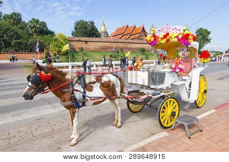Lampang Thailand - April 12, 2016 :  Landau Lampang Lampang Is The Only Province In Thailand With Wa
