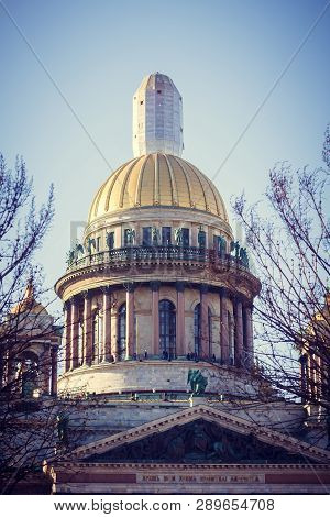 St. Isaacs Cathedral St. Petersburg. Historical Buildings Of St. Petersburg. Temple. Russia, St. Pet