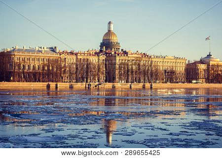 St. Isaacs Cathedral St. Petersburg. Historical Buildings Of St. Petersburg. Temple. Russia, St. Pet