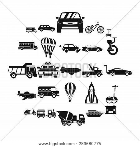 Two Wheeler Icons Set. Simple Set Of 25 Two Wheeler Icons For Web Isolated On White Background