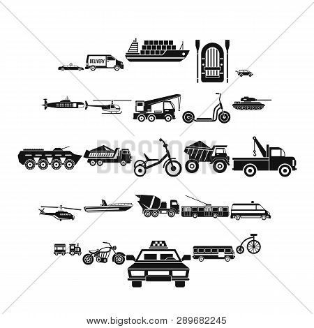 Ferriage Icons Set. Simple Set Of 25 Ferriage Icons For Web Isolated On White Background