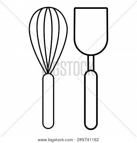 Cutlery Bake Icon. Outline Illustration Of Cutlery Bake Icon For Web Design Isolated On White Backgr