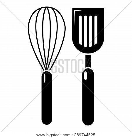 Cutlery Bake Icon . Simple Illustration Of Cutlery Bake Icon For Web Design Isolated On White Backgr