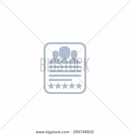 Employee Review, Team Evaluation Icon, Eps 10 File, Easy To Edit