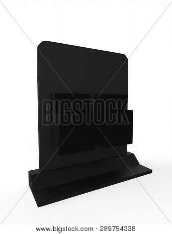 Flyer Holder Box  For Customisation 3d Illustration