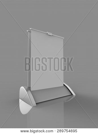 A4 A3 Pvc Pp Paper Table Top Set Stand Mini Roll Up Banner,pull Up Banner Standee Banner Stand,table