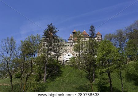 Bran Castle In Transilvania During Spring, Romania