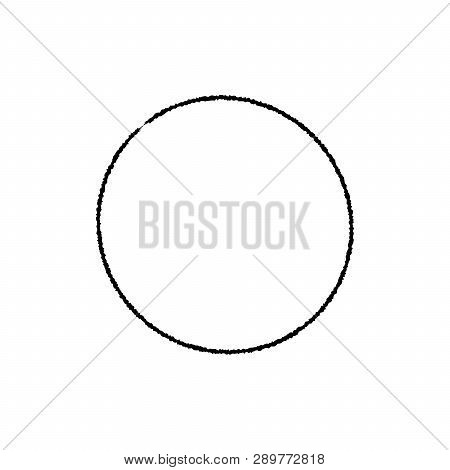 Black Enso Symbol. Chinese Meditative Circle. Vector. Ink Enso Symbol. Logo, Emblem Design. Oriental