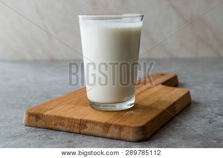 Turkish Drink Ayran Or Kefir / Buttermilk Made With Yogurt.