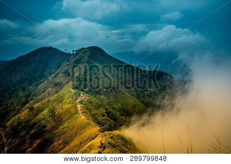 Khao Chang Phueak Is A Mountain With In Thong Pha Phum National Park In Kanchanaburi, Thailand.it Is