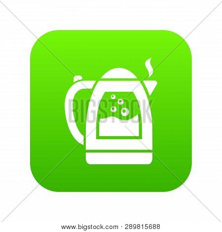 Electric Kettle Icon. Simple Illustration Of Electric Kettle Vector Icon For Web