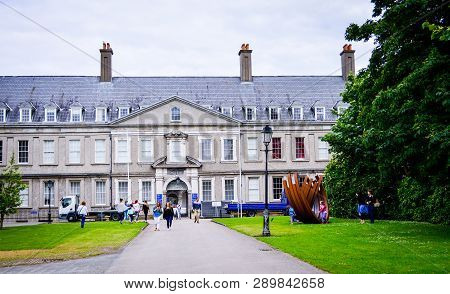 Dublin, Ireland, July 2016. The Irish Museum Of Modern Art In A Summer Day.