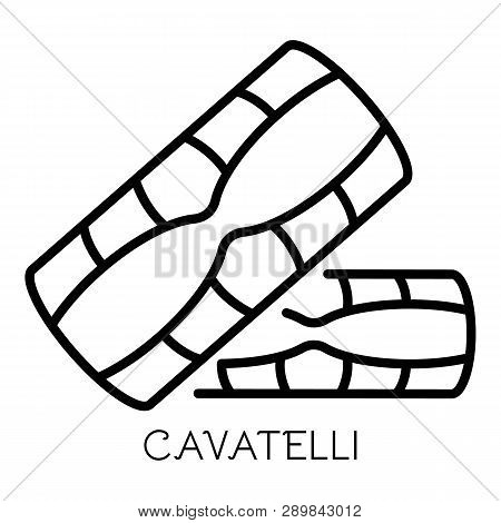 Cavatelli Pasta Icon. Outline Cavatelli Pasta Icon For Web Design Isolated On White Background
