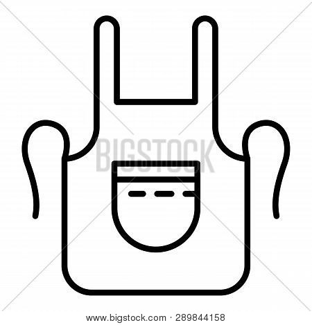 Blacksmith Apron Icon. Outline Blacksmith Apron Icon For Web Design Isolated On White Background