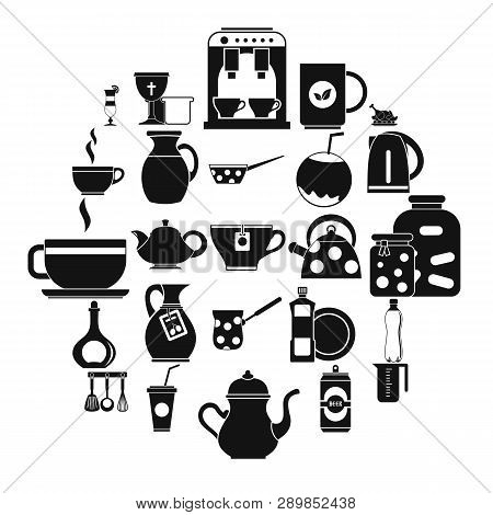 Delftware Icons Set. Simple Set Of 25 Delftware Icons For Web Isolated On White Background