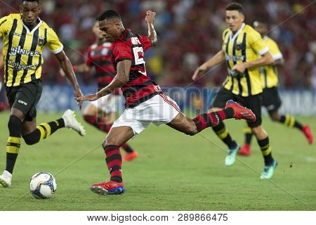 Rio, Brazil - March 16, 2019: Vitor Gabriel Player In Match Between Flamengo And Volta Redonda By Th