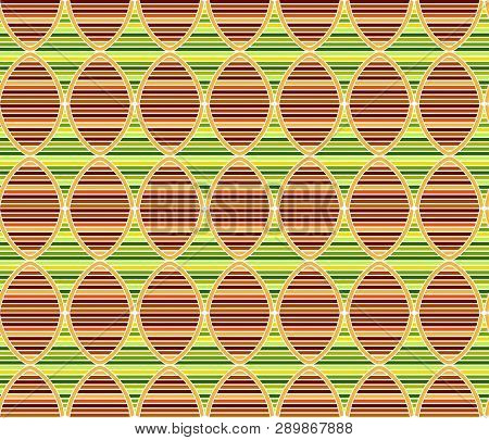 Abstract Seamless Pattern With Green Combination Vector