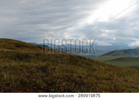 Autumn Foothills Of Altai. Western Siberia. Russia
