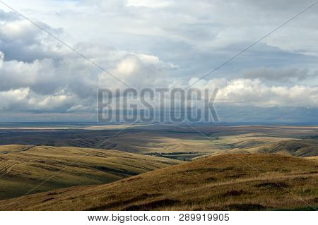 Autumn Foothills Of Altai. Western Siberia. Russia