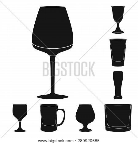 Vector Design Of Texture And Volume Logo. Collection Of Texture And Container Stock Vector Illustrat