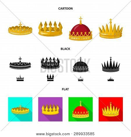 Vector Design Of Medieval And Nobility Icon. Set Of Medieval And Monarchy Stock Vector Illustration.
