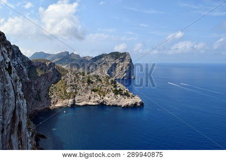 Beautiful Sea Bay And Mountains On Cap Formentor