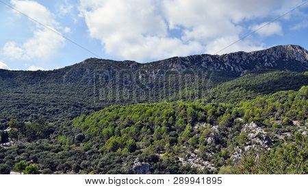 View Of The Lluc Mountains On The Way To The Sa Calobra