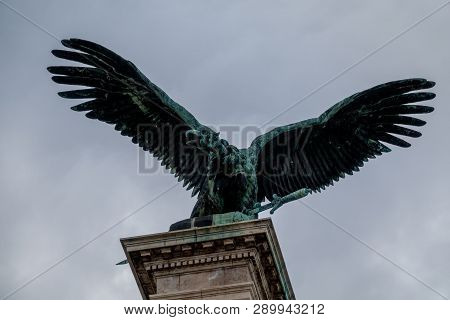 National Symbol Called Turul In Budapest, Hungary