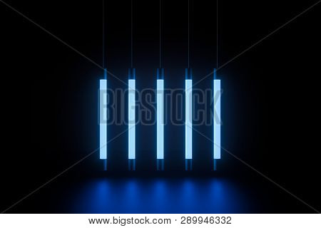 Abstract Glowing Lines, 3D Rendering