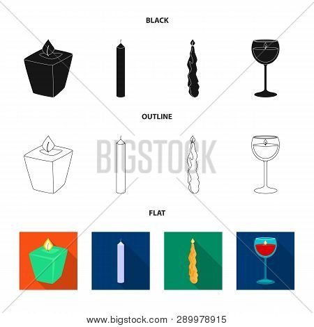 Vector Design Of Relaxation And Flame Icon. Set Of Relaxation And Wax Vector Icon For Stock.