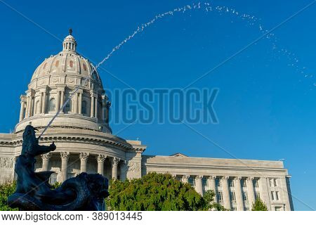 August 26, 2020 - Jefferson City, Missouri, USA: The Missouri State Capitol located in Jefferson City and it is the third capitol in the city after the other two were demolished 