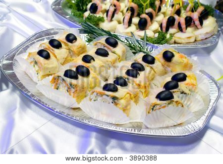 Catering büfe tarzı - zeytin Flacky böreği rulo