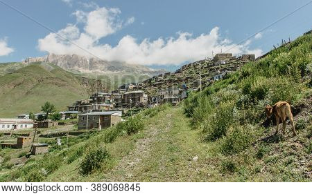 Xinaliq, An Ancient Caucasian Village Located High Up In The Mountains Of Quba Rayon, Azerbaijan. It