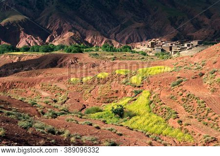 Village in the Atlas mountains, Morocco, Africa