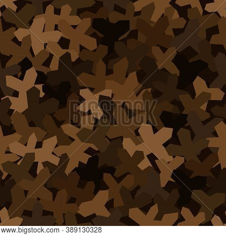 Texture Military Camouflage Seamless Pattern. Abstract Army Vector Illustration
