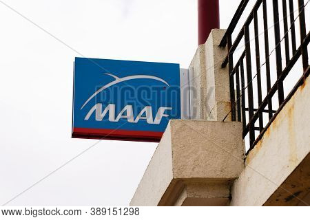 Bordeaux , Aquitaine / France - 10 01 2020 : Maaf Sign And Text Logo Of Office Brand Assurances Bank