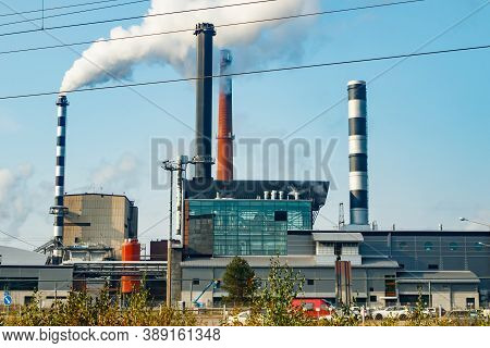 Kouvola, Finland - 24 September 2020: Stora Enso Paper Mill In Inkeroinen.