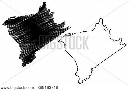 Crittenden County, Kentucky (u.s. County, United States Of America, Usa, U.s., Us) Map Vector Illust