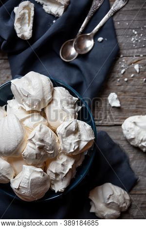 Meringue Delicious Dessert With Eggs And Sugar