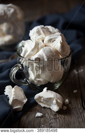 Meringue Delicious Dessert With Eggs And Sugar
