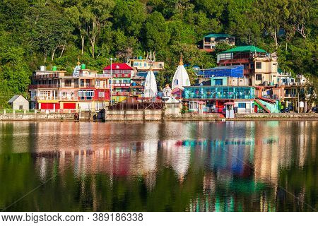 Hindu Temples In Rewalsar Or Tso Pema, A Small Town, Lake And Buddhist Pilgrimage Place Near Mandi, 