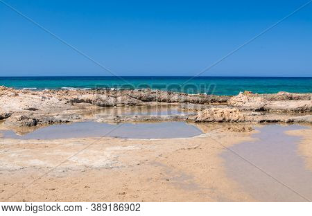 Photo Of Greece Island Chrysi With White Sand  Cedar Trees